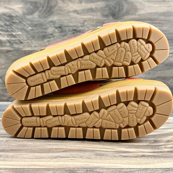 NIB Korks by Kork Ease 9M Fraya Leather Slingback Platform Wedge Sandal Red - Picture 8 of 12